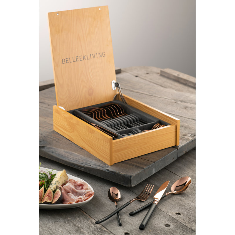 Belleek Living 24 Piece Stainless Steel Cutlery Set , Service for 6
