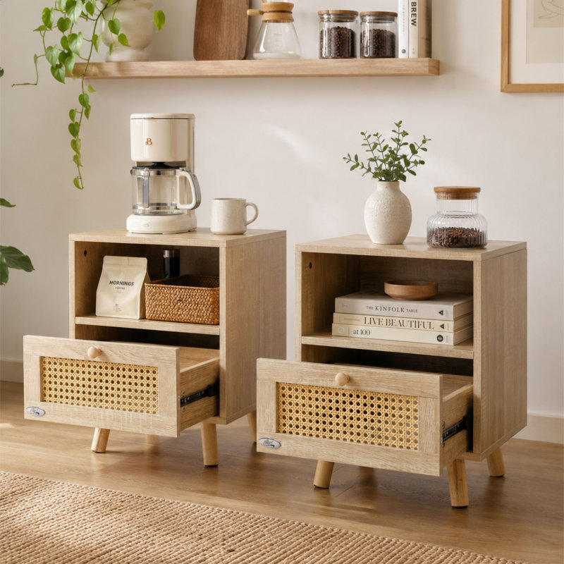 Allisson Wicker/Rattan Rectangle Accent Cabinet