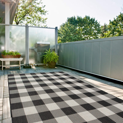 Ecology Collection Chequered Area Rug