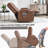 Brown PU Infinite Position Up To 350 LBS Power Lift Recliner Chair For Elderly, Heavy Duty Motion Mechanism With 8-Point Vibration Massage And Lumbar Heating, USB Charging Port, Cup Holders-1265488879
