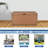 Jeco Inc. 40'' W 70 Gallons Water Resistant Wicker Deck Box-7429031