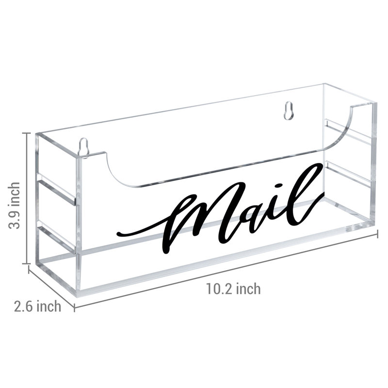 Hube Acrylic Mail Desk Organizer