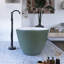 65" Freestanding Soaking Solid Surface Bathtub-101942668