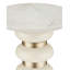 Lambent Marble Pedestal End Table-1236556653