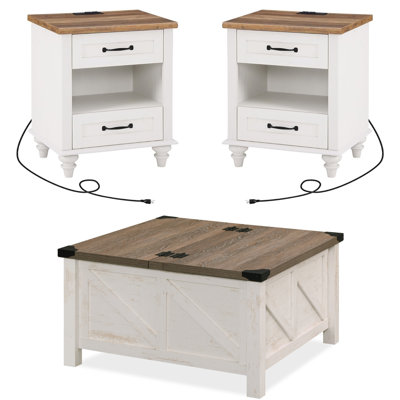Ensemble de tables basses 3 pièces Alvordton