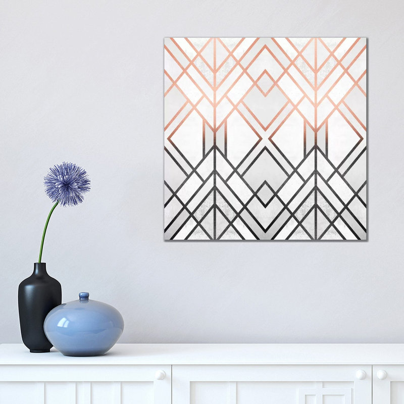 Gradient Geo by Elisabeth Fredriksson - Wrapped Canvas Gallery-Wrapped Canvas Giclée, 45.72 cm H x 45.72 cm W x 1.91 cm D