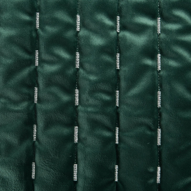 Gamada Geometric Shapes Bedspread, W220 x L240cm, Dark/Green