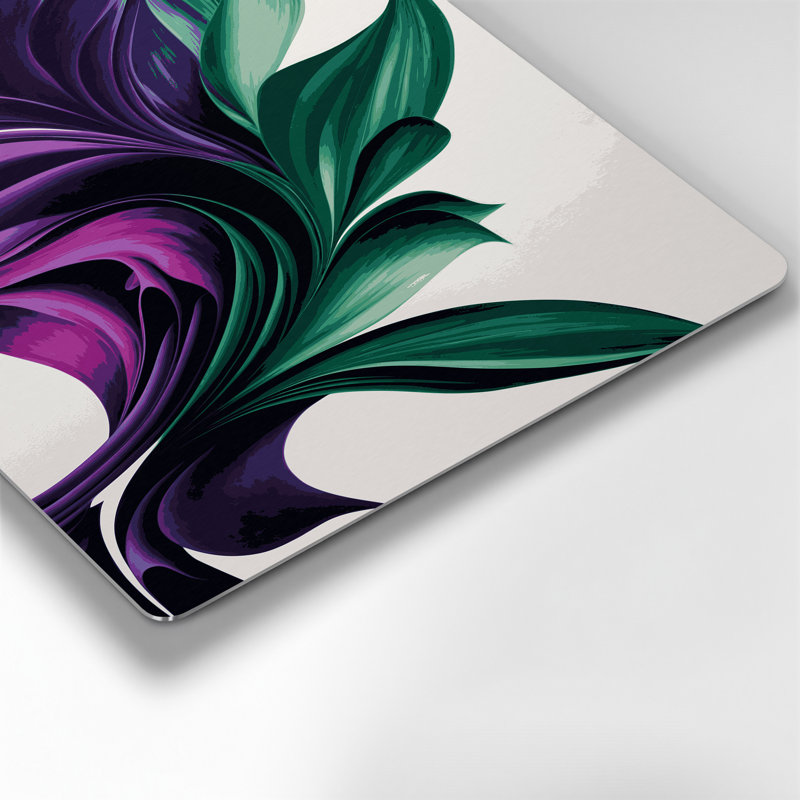 Gradient Abstract 98, art mural en métal mauve, H 12 po x l 18 po