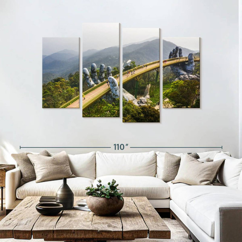 Lilie Ba Na Hills Golden Bridge, H 54 po x l 84 po