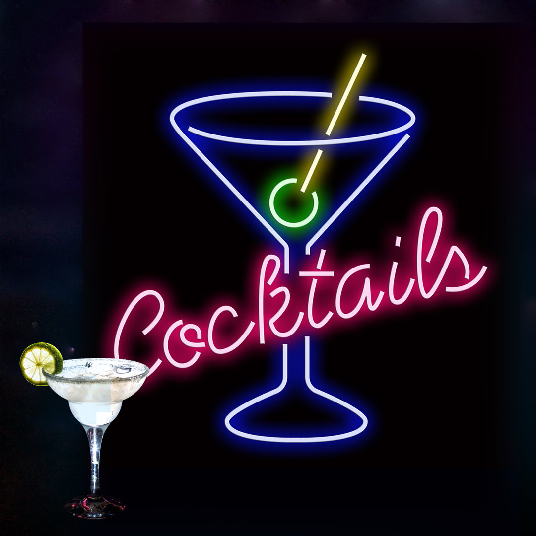 Neon Sign Cocktail Wall Décor