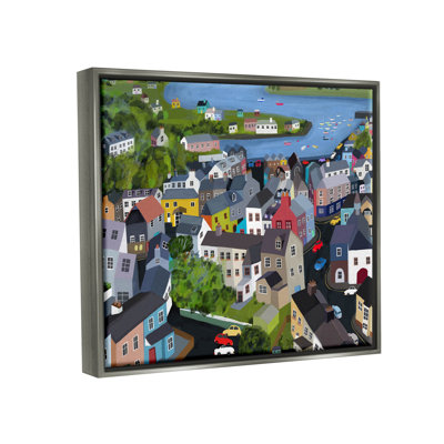 " Neighborhood Houses River Architecture " by Carla Daly
