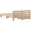 Bed Frame Without Mattress 140X190 Cm Solid Wood Pine-762677209-762677204