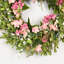 Couronne florale 26 po avec fleurs et hortensias pour la porte d'entrée