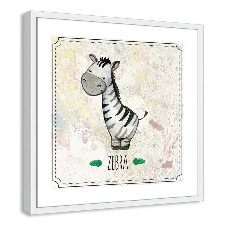 Adhésif décoratif 4 pi Jungle Day, Encadré de boîte blanc, H 22,5 po x l 22,5 po x P 1,18 po