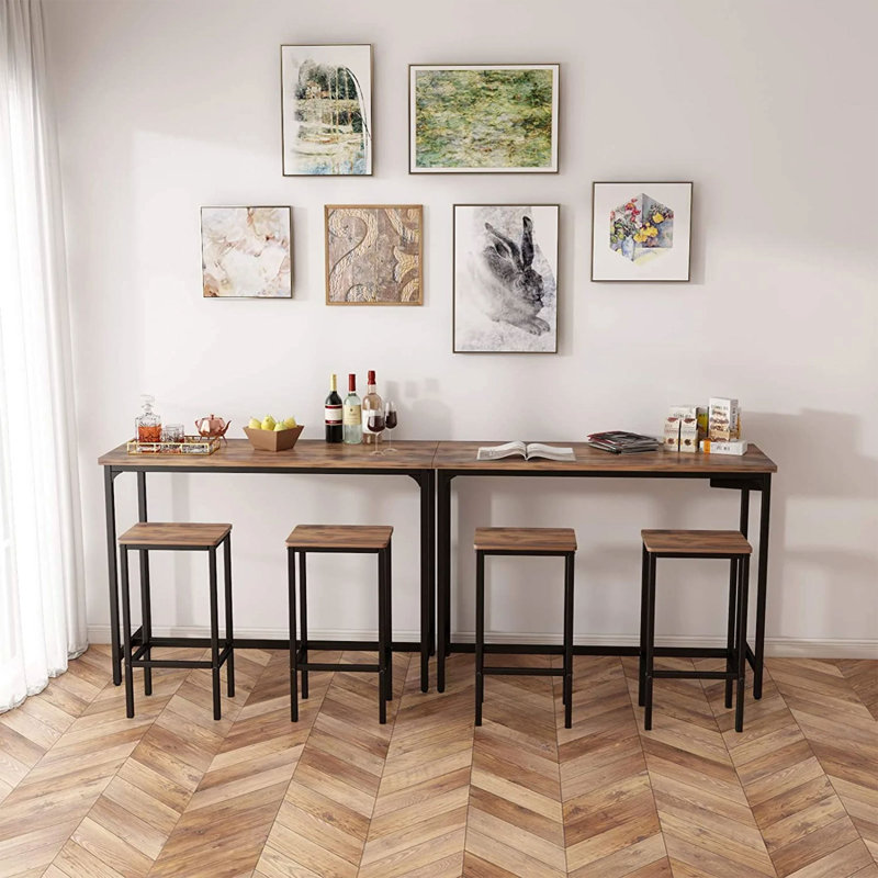 Counter Stool with Steel Frame