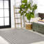 Tapis intérieur / extérieur noir / gris clair Chevron-69807259