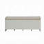 Banc en tissu beige avec rangement Nantucket