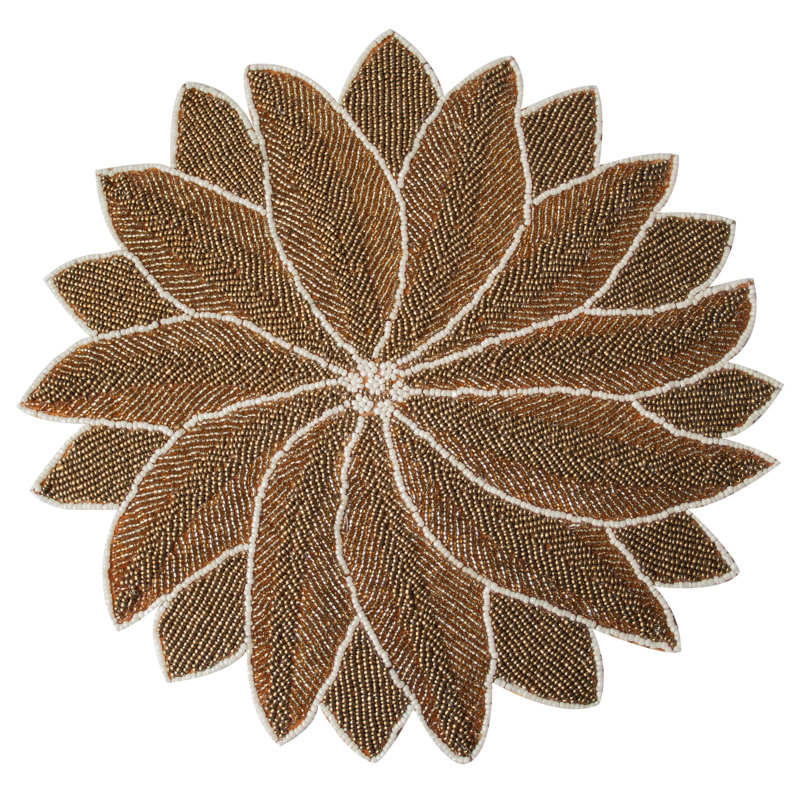 Ensemble de napperons Radial, Doré
