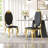 Kamien Solid Back Side Chair Dining Chair With Stainless Steel Legs-804848189-804848188