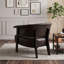 Fauteuil à oreilles en similicuir-850505037