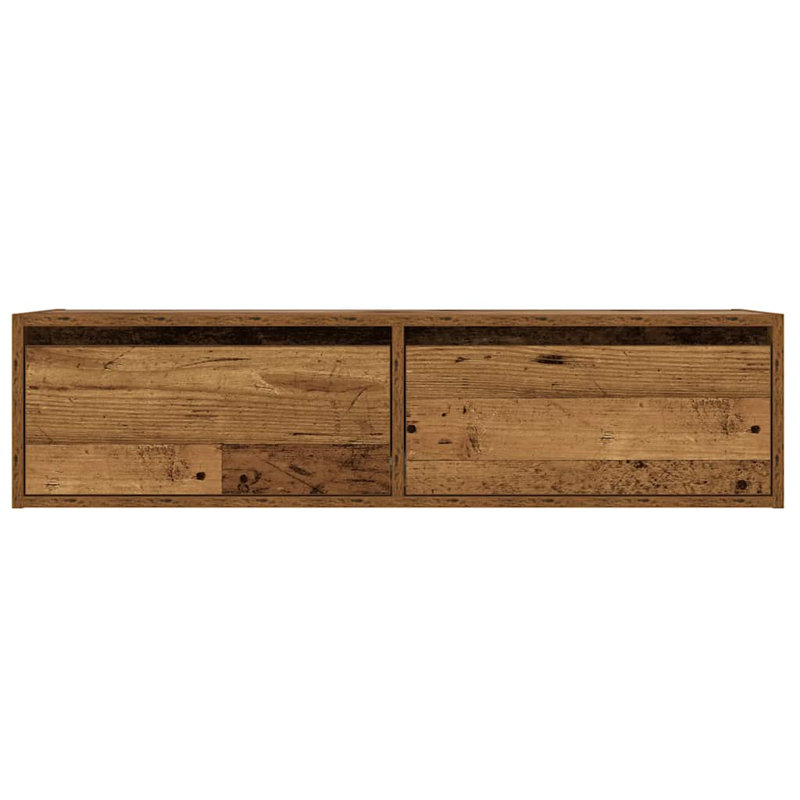 Exuma TV Stand, 25cm H x 100cm L x 35.5cm W, Old Wood