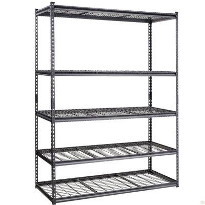 Étagère de rangement réglable à 5 niveaux, capacité de 2 000 lb, étagère de rangement en métal robuste