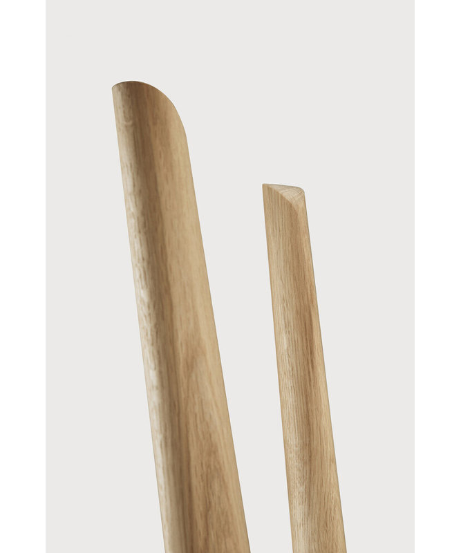 PI Solid Wood 4 - Hook Freestanding Coat Rack, Natural