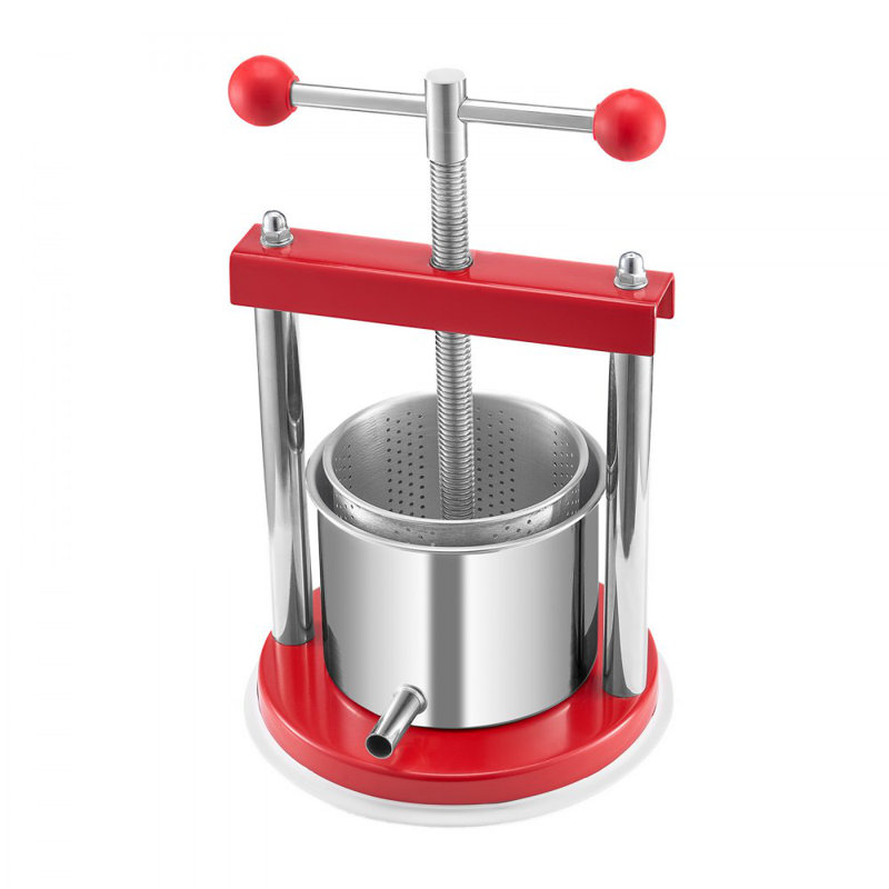 Pressoir manuel à vin pour la fabrication du vin 0,4 gallons / acier inoxydable 1,65L