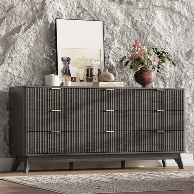 Donati 9-Drawer Dresser, 63'' Wood Chest of Drawers
