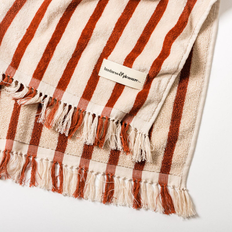 Beach Blanket, Red/White