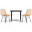 Badr Patio Dining Set Square Table-405009135-405009134