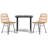 Badr Patio Dining Set with Square Table-405009135-405009134
