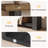 78.74'' Extra-Long Console Table with Multi-Tier Open Storage Shelves