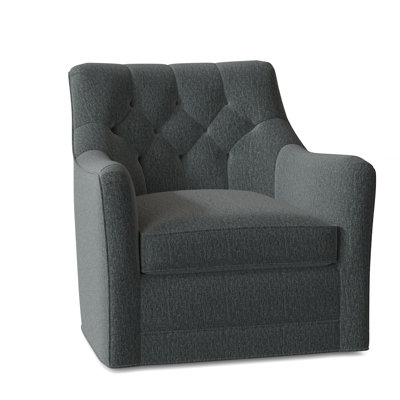 Emery 32" W Tufted Swivel Armchair