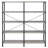Grey Driftwood And Black Double-Wide Bookcase-1146554089