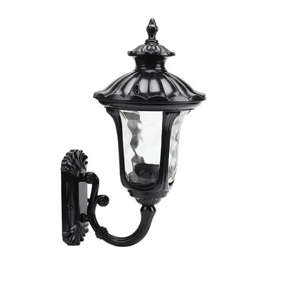 Matte Black 38cm H Outdoor Wall Lantern