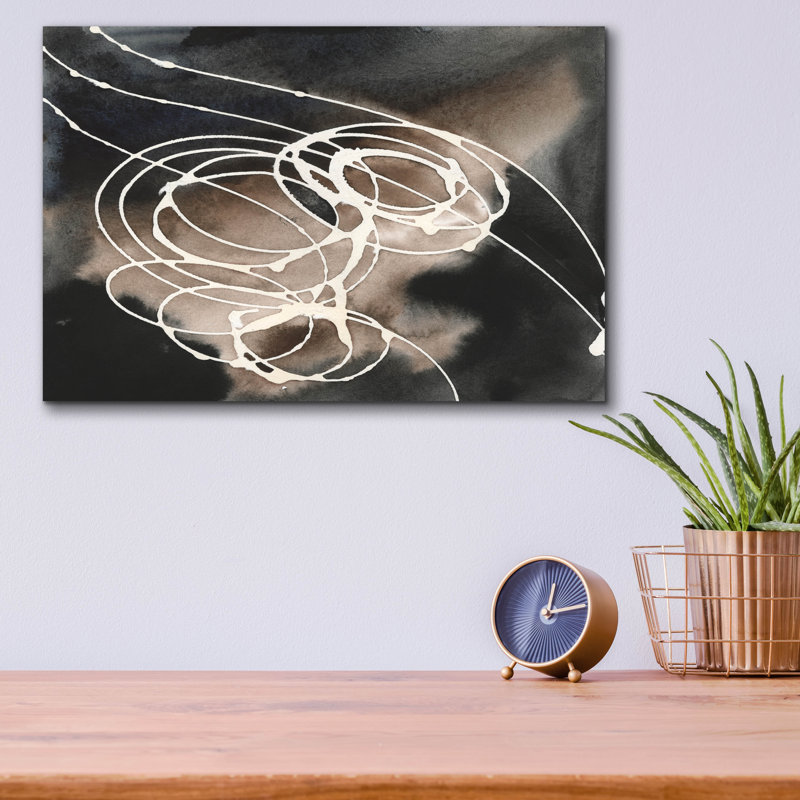 «Midnight Swirl I» par Regina Moore, H 12 po x l 16 po x P 0,13 po