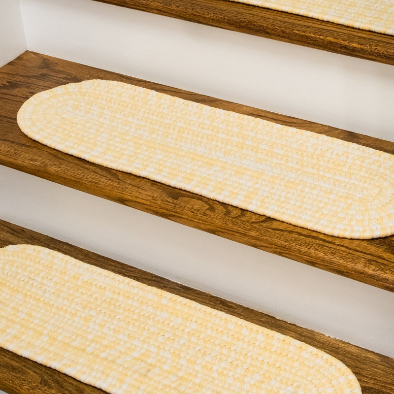 Tapis d'escalier Akhil, Jaune