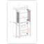 Garde-manger 100% bois massif 32 po avec verre givré, portes solides, 2 tiroirs et tablettes réglables-1289746397