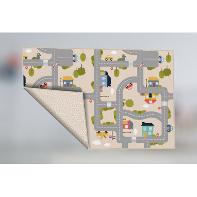Tapis de jeu réversible imperméable Yokina City