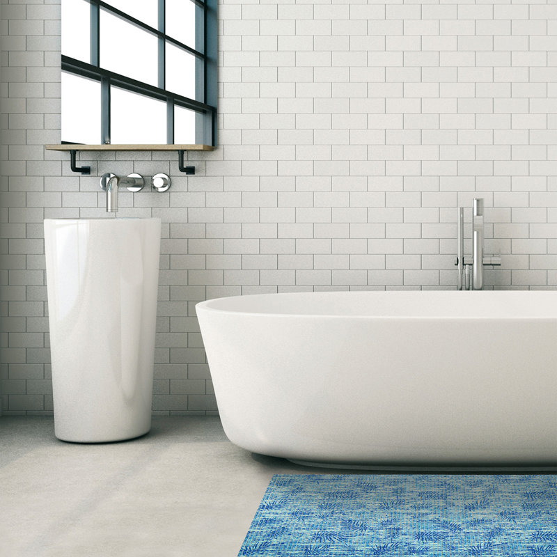 Tapis de bain Falkirk, Bleu