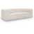 Tissu crème bouclé