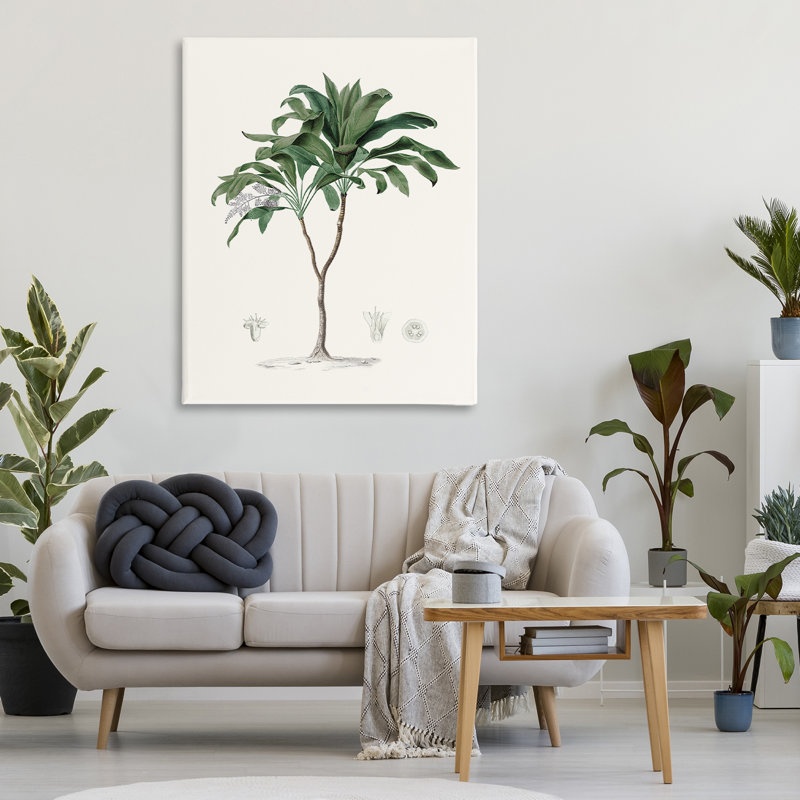 «Coastal Palms», toile par Val Rhodes, H 48 po x l 36 po