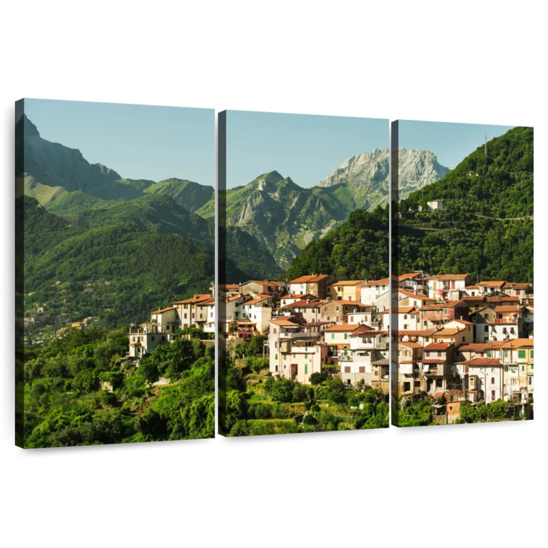 Rorry Tuscan Mountain Village, 48" H x 74" W