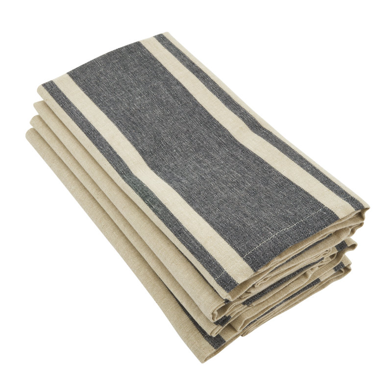 Brennon Cotton Striped Square Napkin