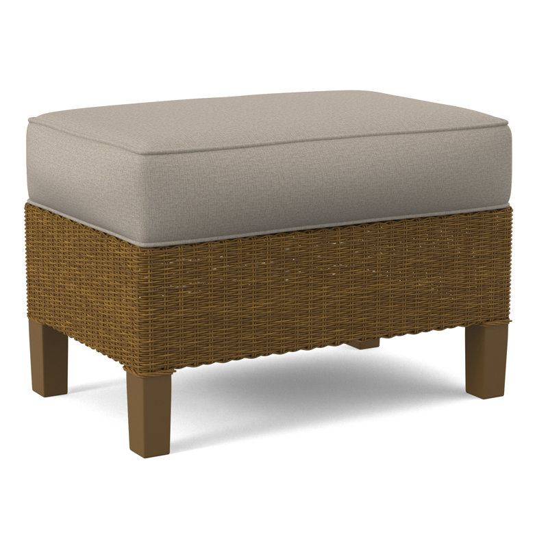 Gibraltar Ottoman, Greystone, Beige Performance Fabric; 0851-73
