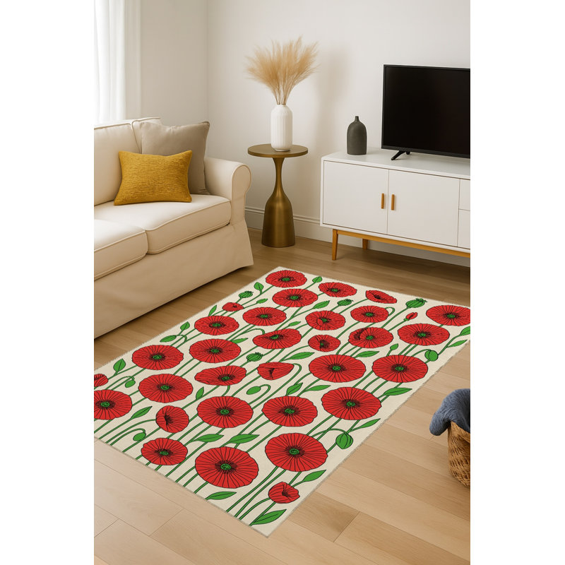 Tapis tissé à la main Mosso, 3'11" x 5'11"