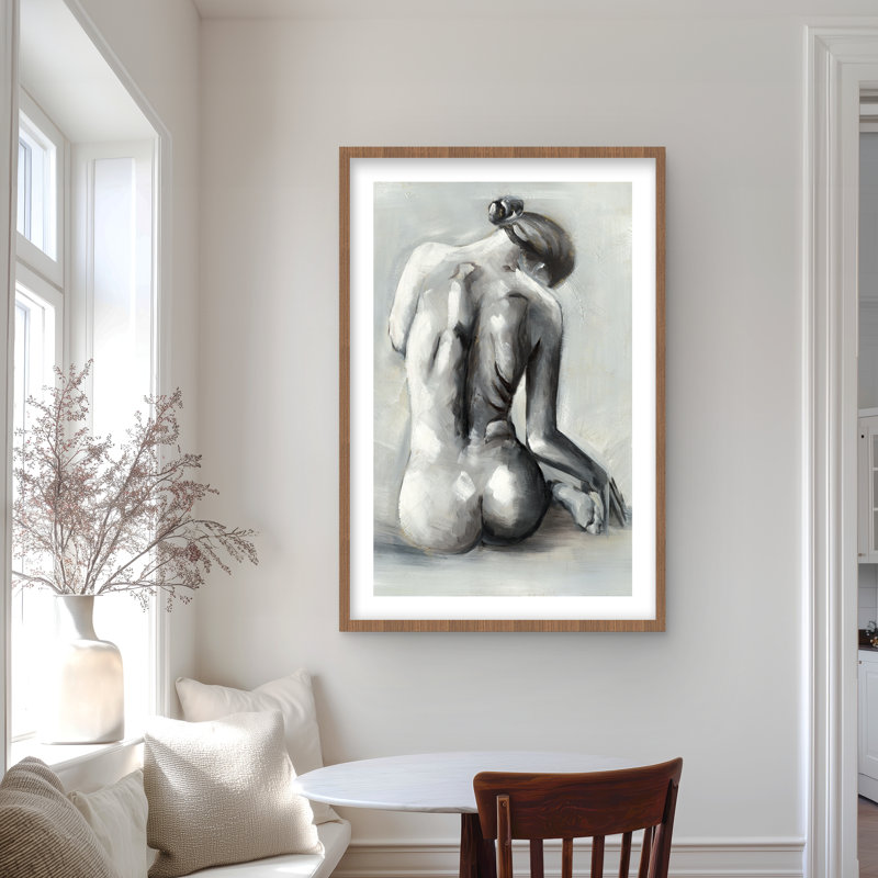 «Nude Woman from Be derrière - Best-sellers pour chambre», reproduction encadrée