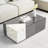 Benley 39.37''W Mirrored Modern Block Coffee Table-1679606135