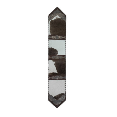 Cowhide & Leather Table Runner